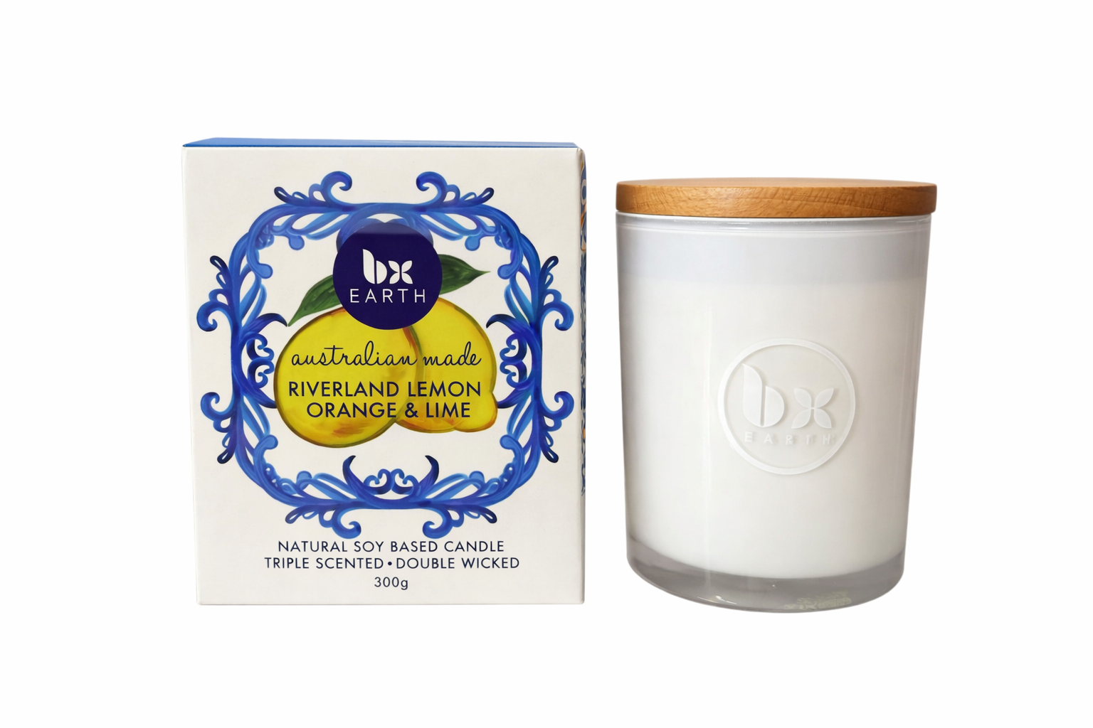 Riverland Lemon Lime & Orange 300g Triple Scented candle