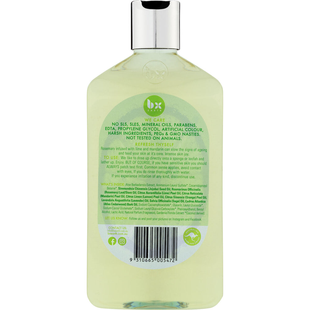 Refresh Thyself Natural Botanical Rosemary Lime & Mandarin Bodywash